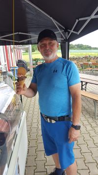 Werner mit dem ersten Eis